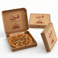 علب بيتزا مطبوعة بلون واحد