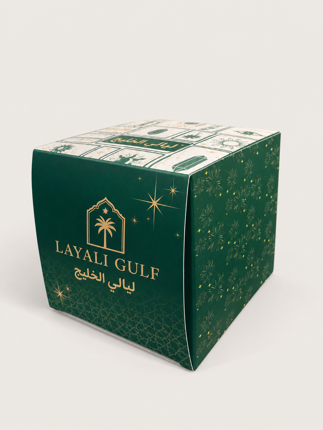 Gulf Nights Luxury Packaging Box - Side Corner