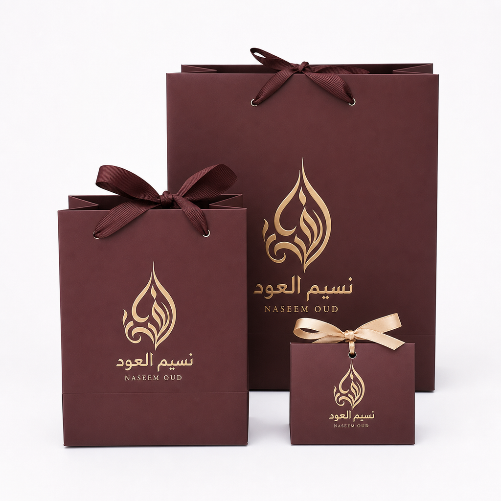 طقم أكياس وعلب هدايا فاخرة للعطور - صورة 1