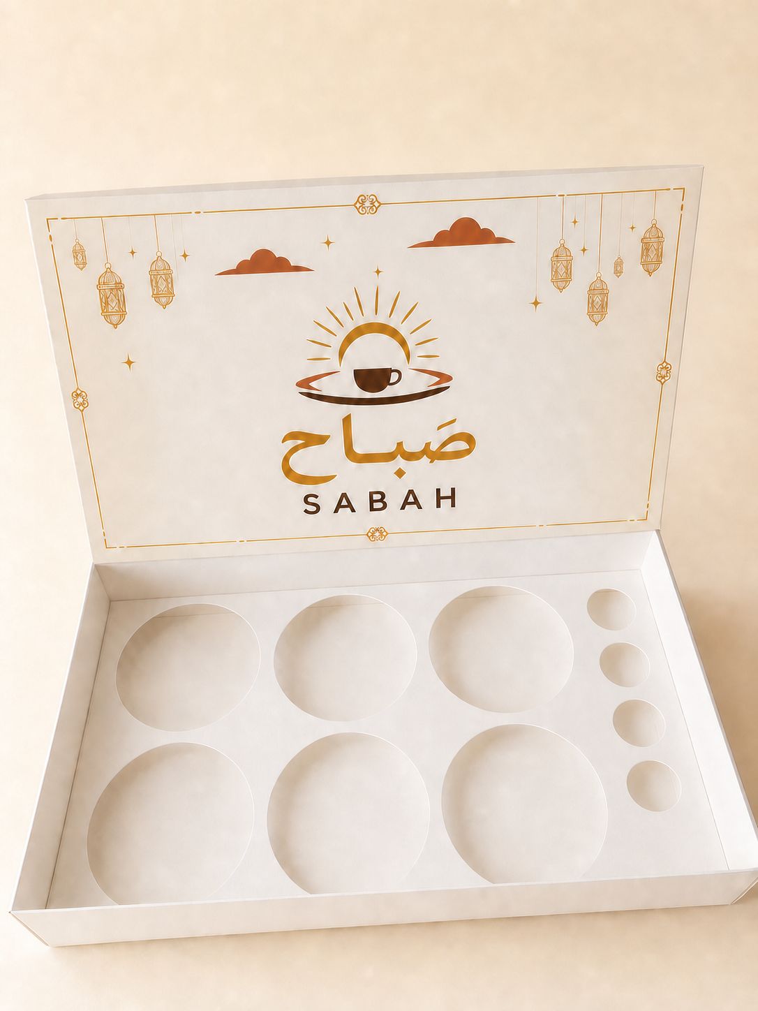 بوكس تقديم فطور بست فتحات كبيرة وأربع صغيرة - صَباح SABAH