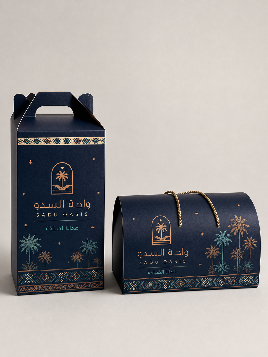 Sadu Oasis Gift Wrapping Set with Carrying Box and Curved Box